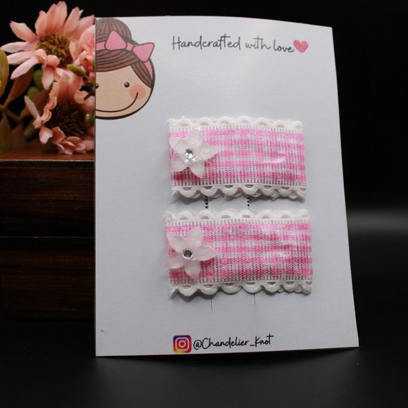 Cute hair bow and clips for girls - hair Bows for kid - Tic Tac Clip Bows - Picture 1 of 16